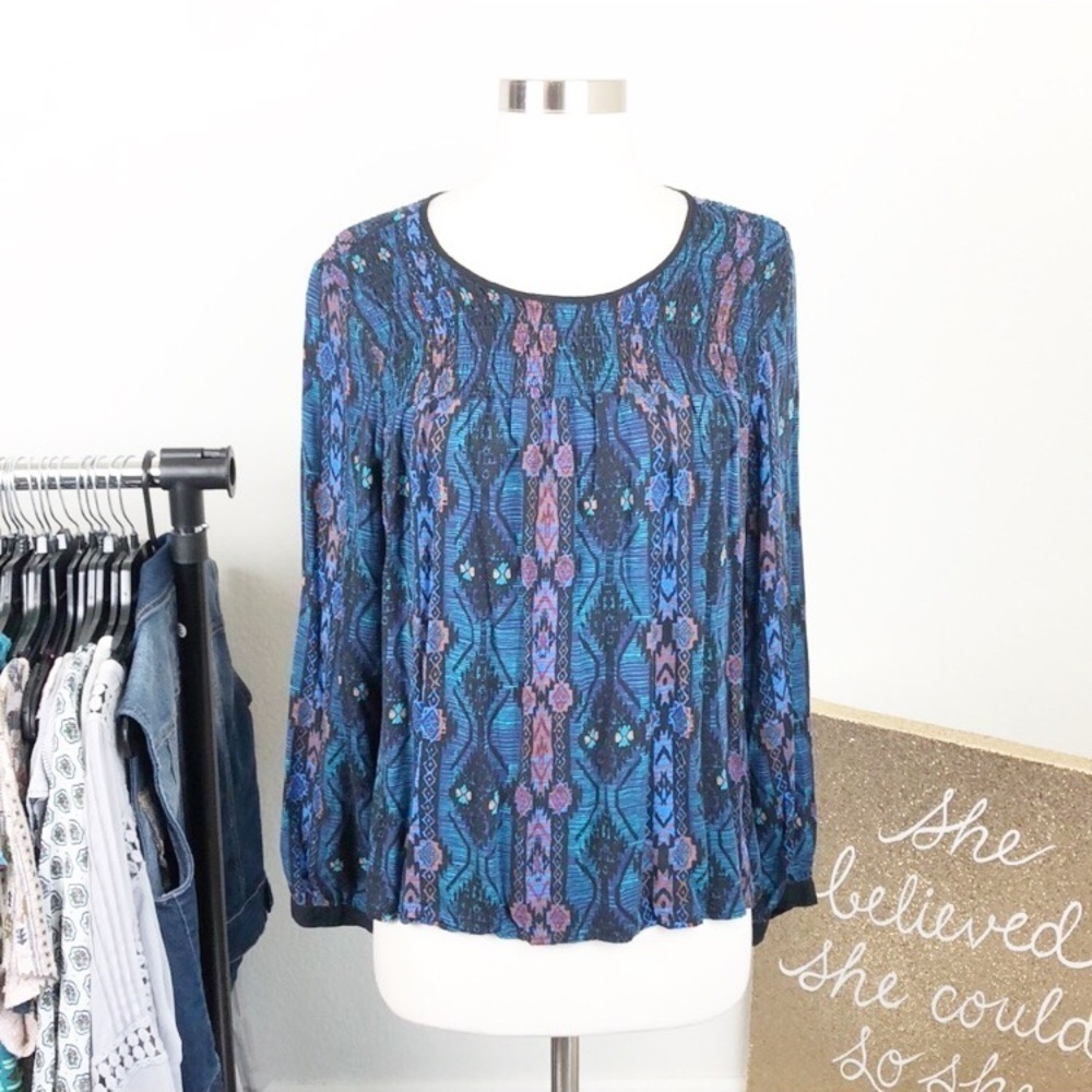 Forever 21 eclectic print top